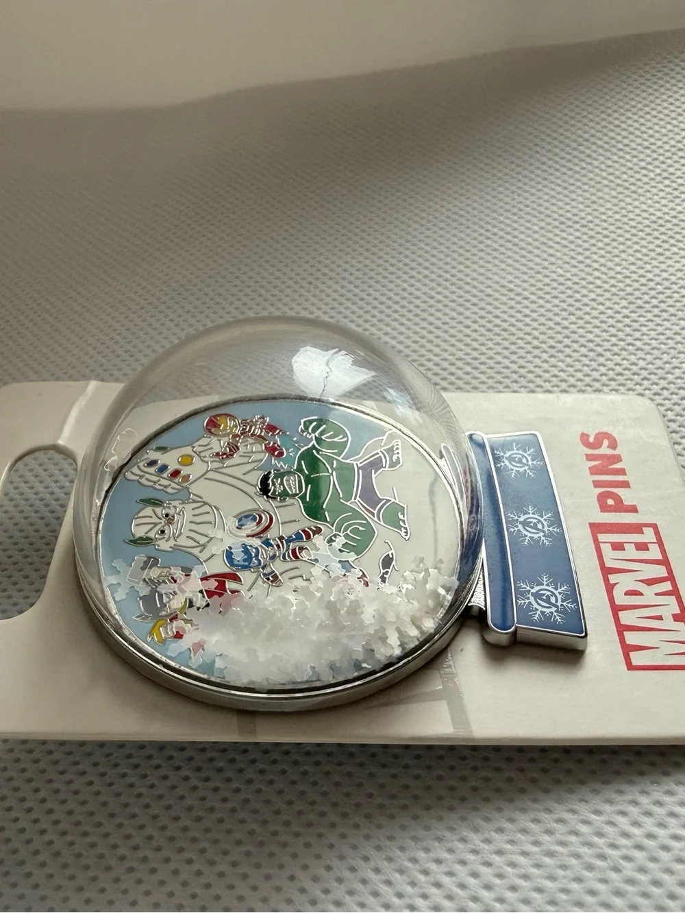 Disney Marvel Avengers Mini Snow Globe Pin 2022 Thanos Iron Man Hulk New